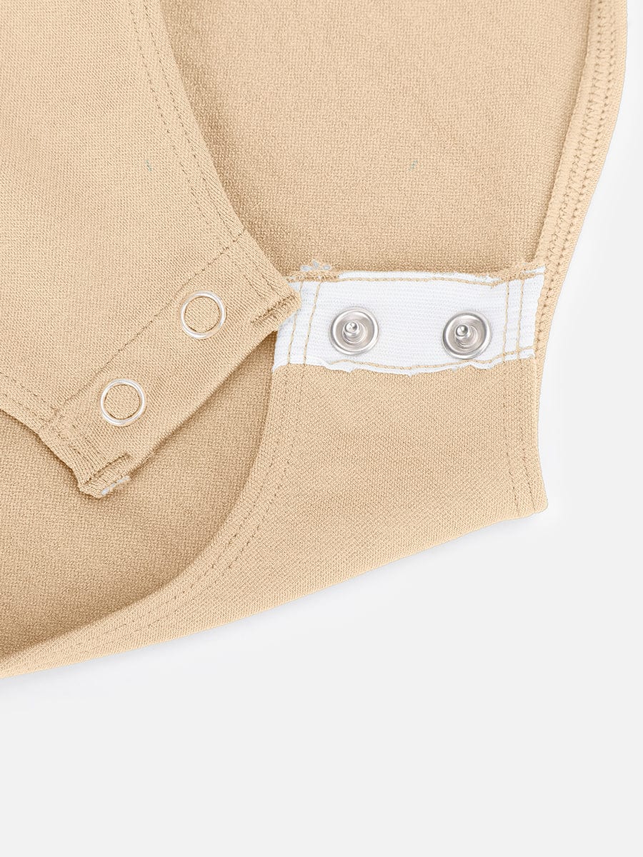 Diamond-Neck Bodysuit Met Slip