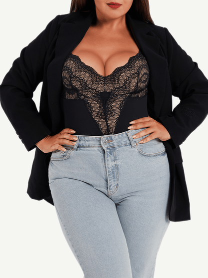 V-Hals Bodysuit