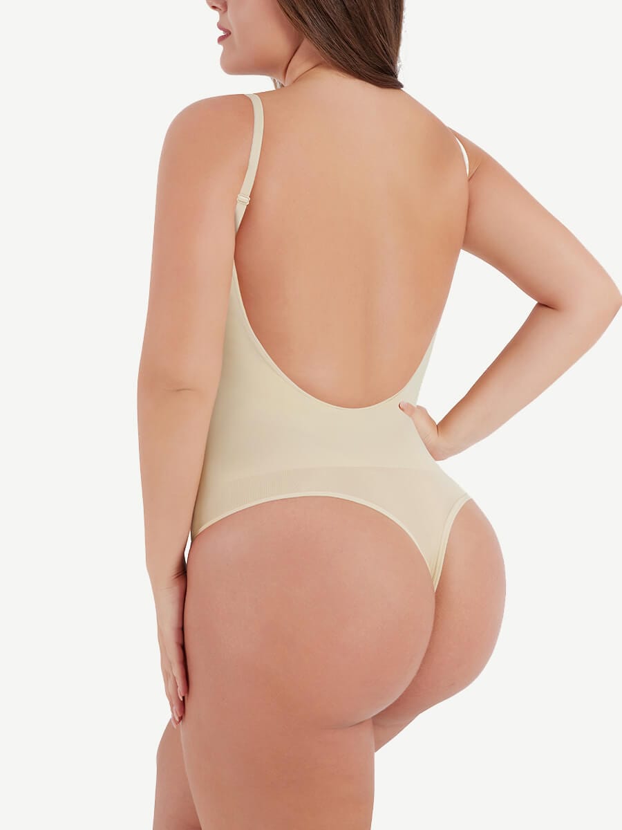 Sculpting Cover-Breast Open-Back Thong
