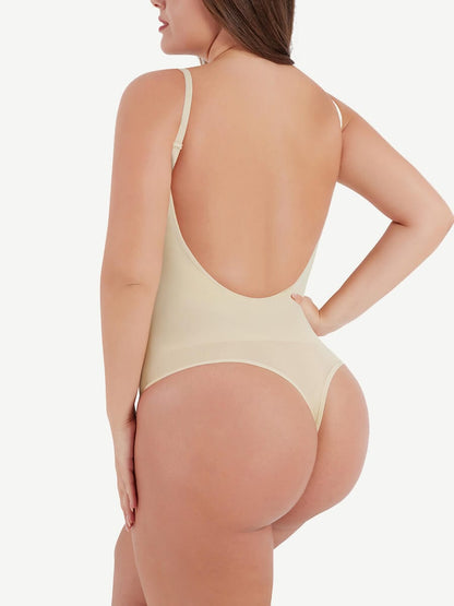 Sculpting Cover-Breast Open-Back Thong