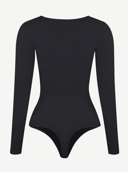 Lange Mouwen String Bodysuit
