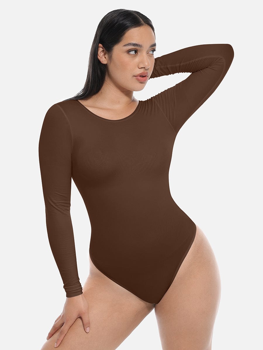 Lange Mouwen String Bodysuit