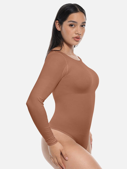 Lange Mouwen String Bodysuit