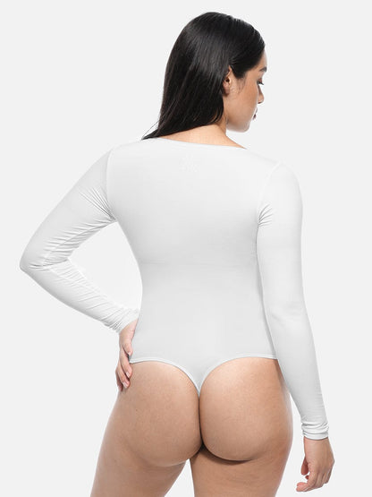 Lange Mouwen String Bodysuit