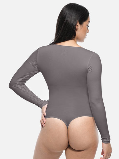 Lange Mouwen String Bodysuit