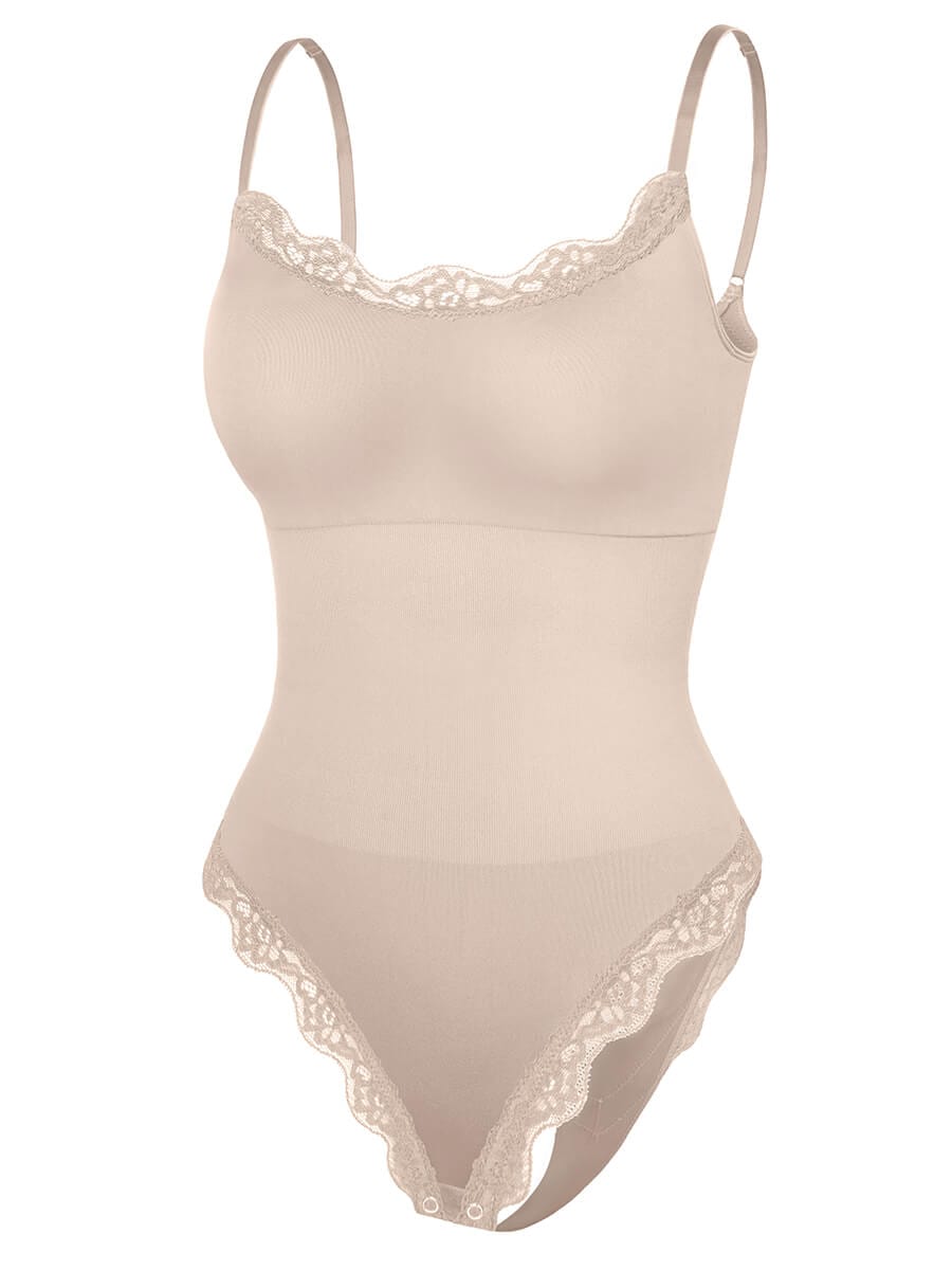 Naadloze Kanten String Bodysuit