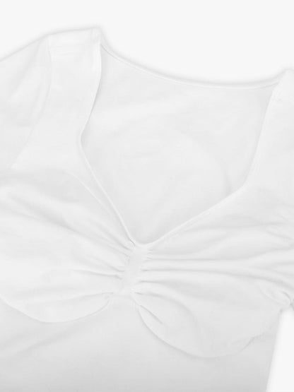 V-hals Sculpting T-shirt Bodysuit