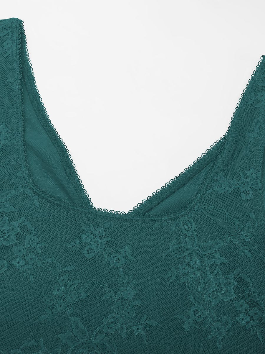 V-hals kanten string bodysuit