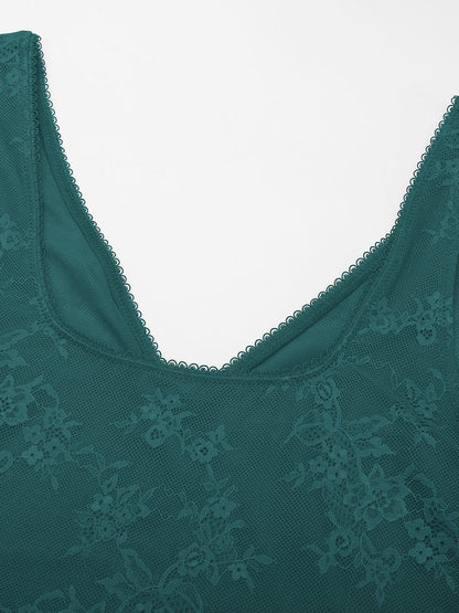 V-hals kanten string bodysuit