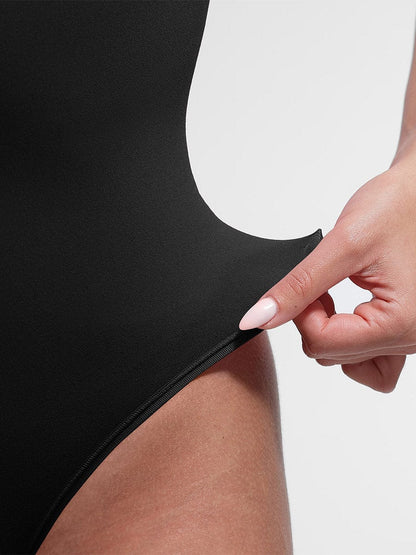 V-hals Sculpting T-shirt Bodysuit