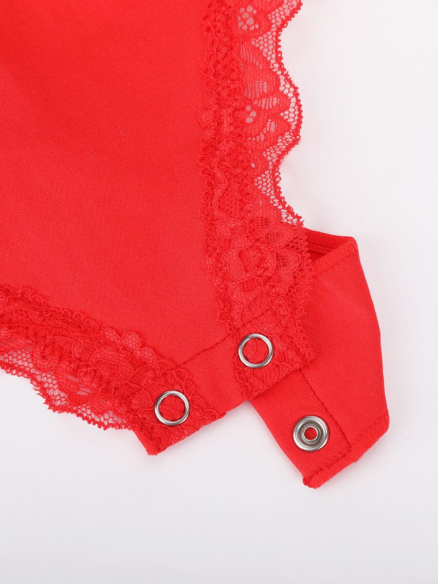 Naadloze Kanten String Bodysuit