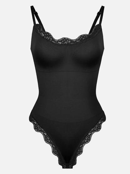 Naadloze Kanten String Bodysuit