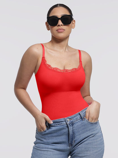 Naadloze Kanten String Bodysuit