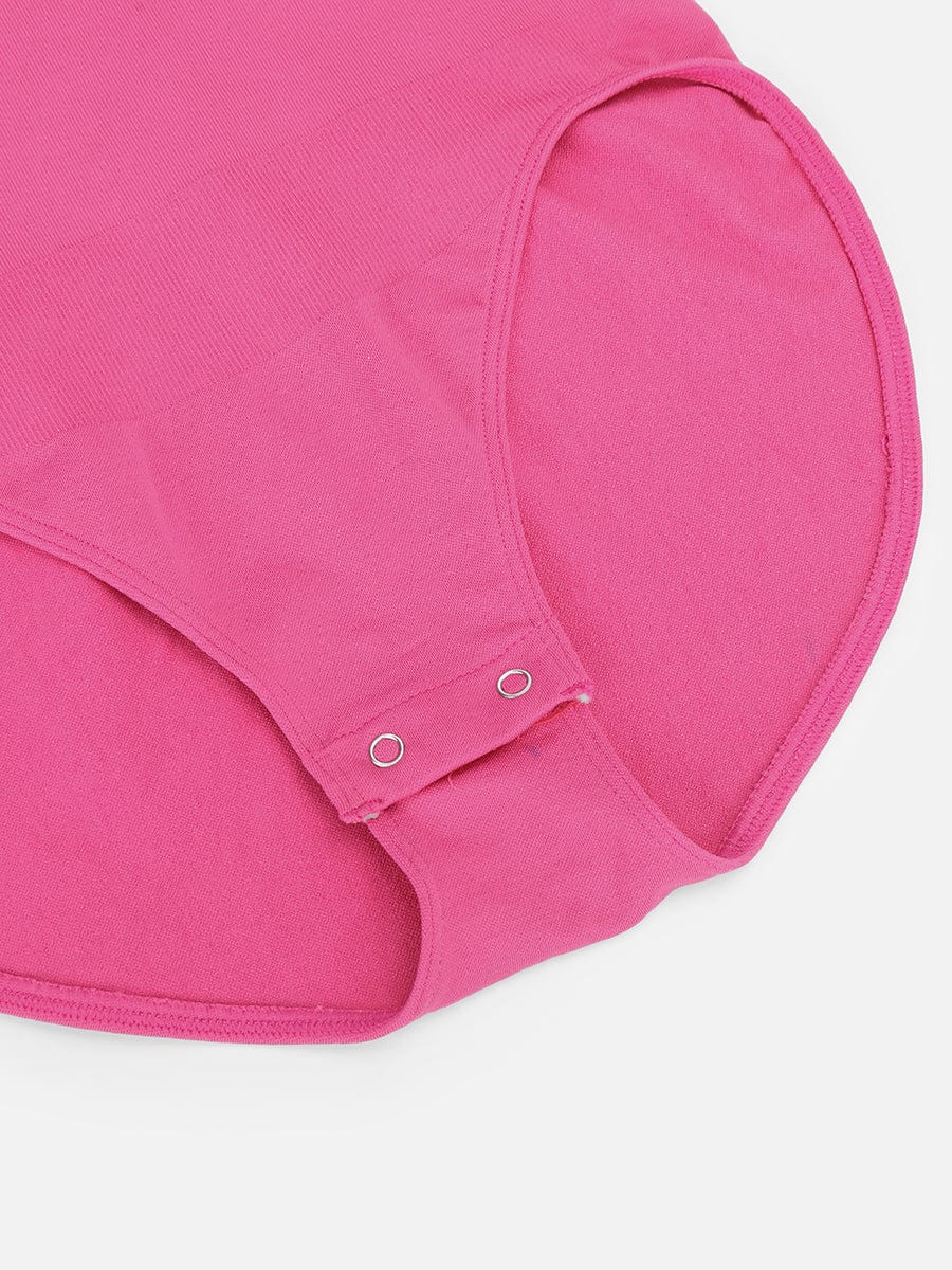 Diamond-Neck Bodysuit Met Slip