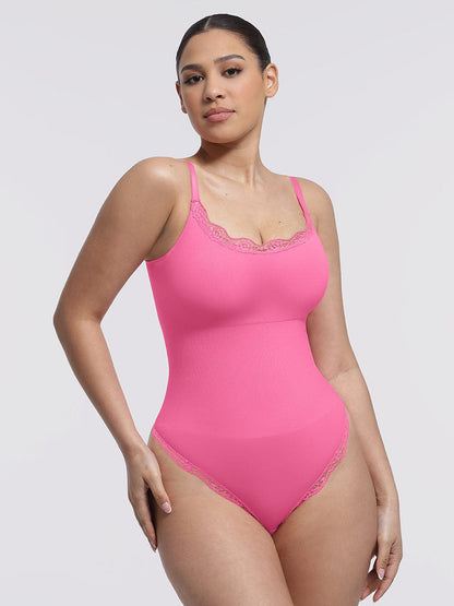 Naadloze Kanten String Bodysuit