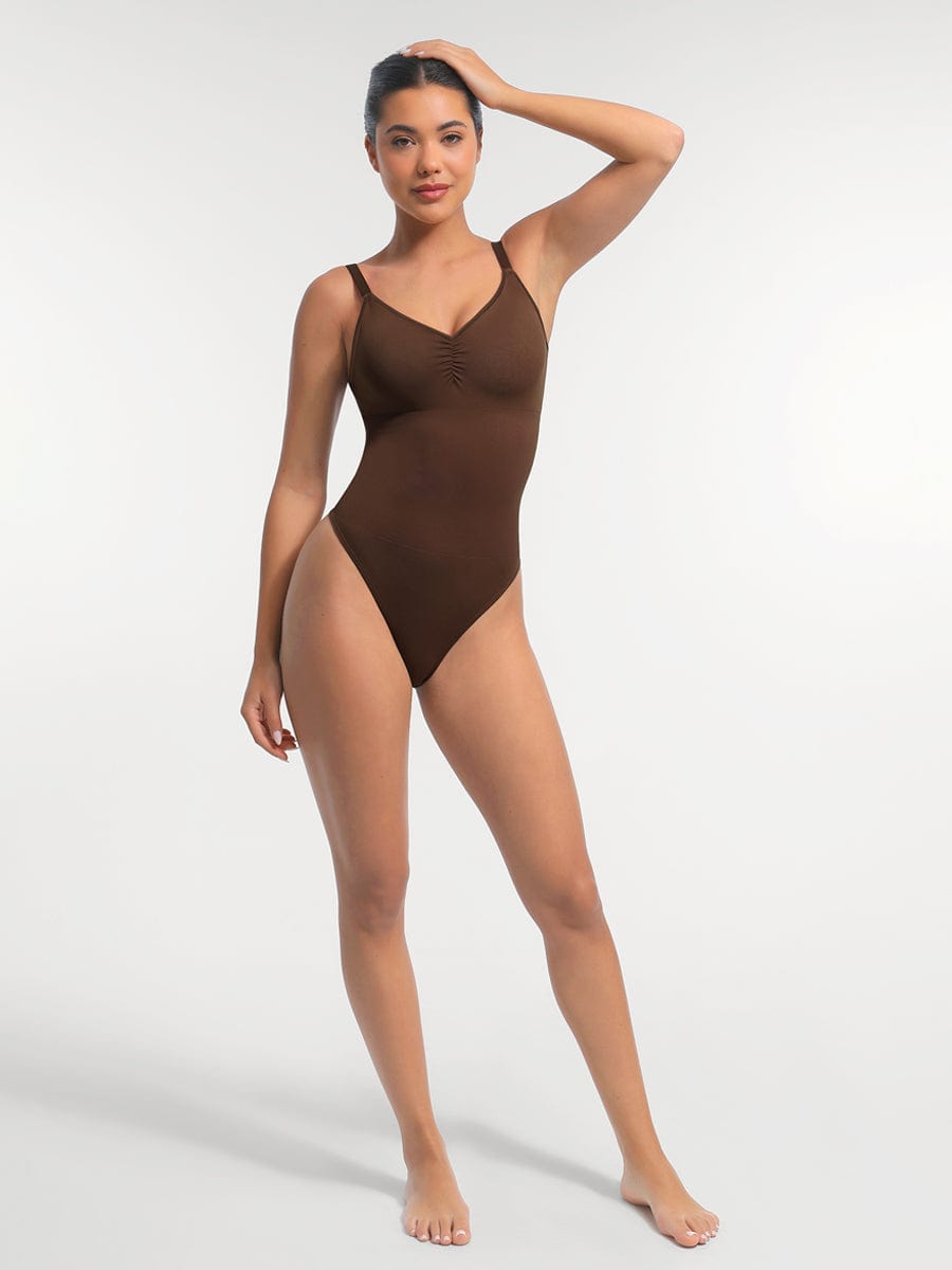 Naadloze Sculpt Bodysuit – Ingebouwde BH