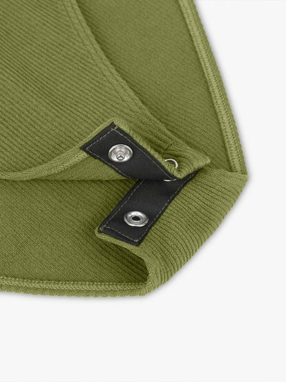 Geribbelde Zip-Front Tank Bodysuit