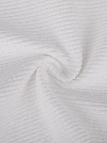 Geribbelde Zip-Front Tank Bodysuit