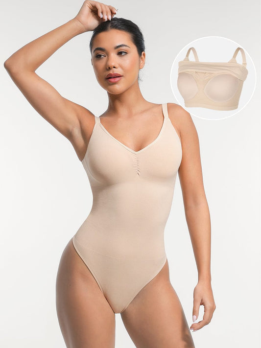 Naadloze Sculpt Bodysuit – Ingebouwde BH