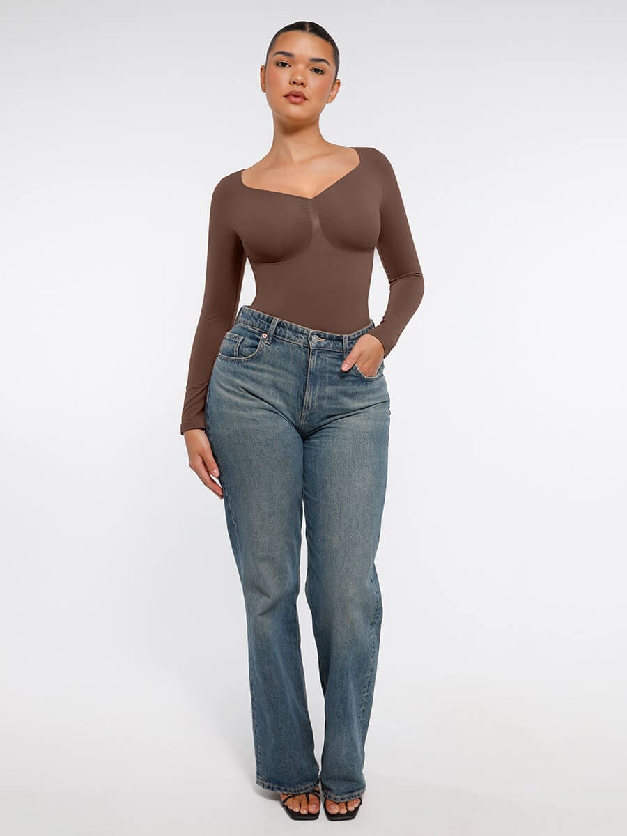 Sculpt Lange Mouwen Bodysuit