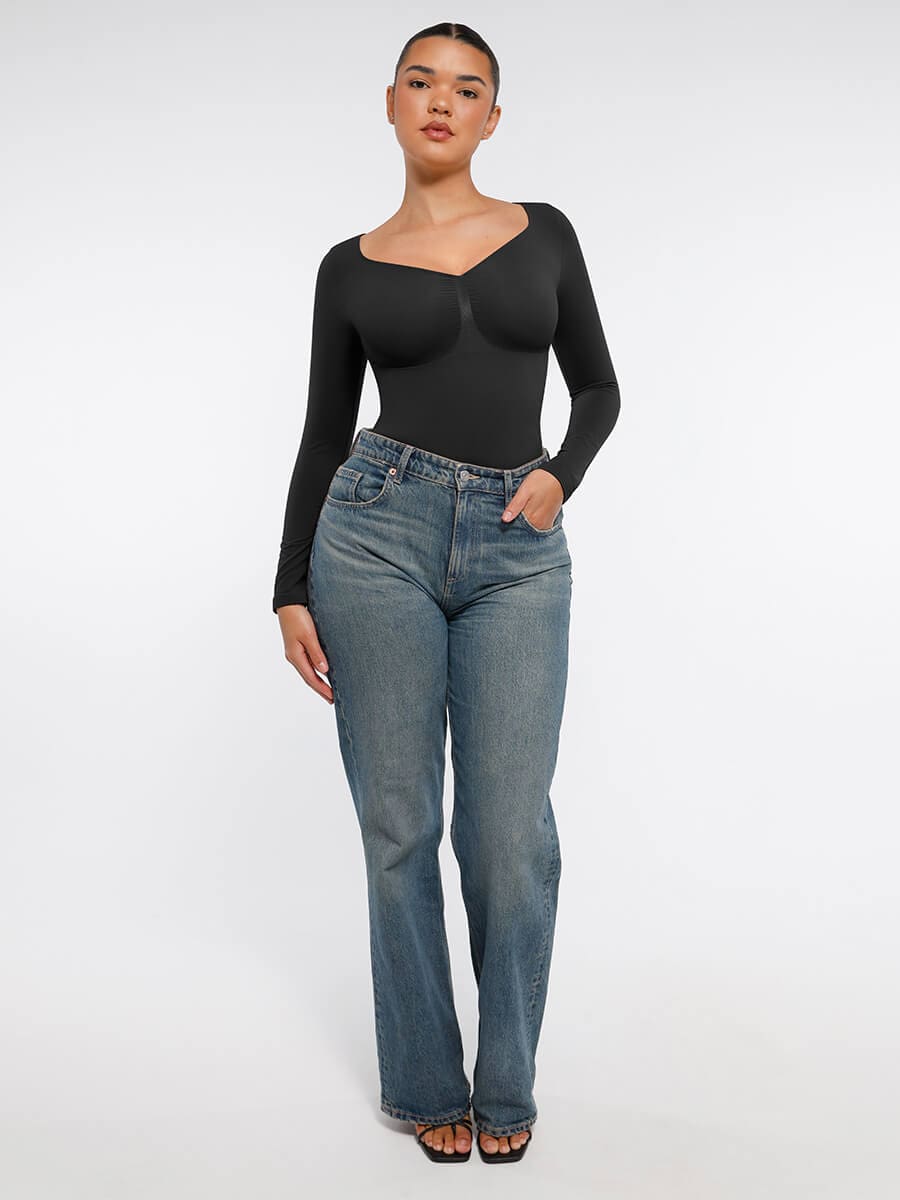 Sculpt Lange Mouwen Bodysuit