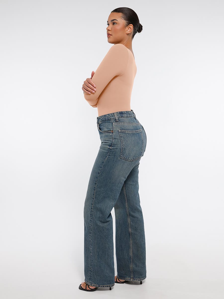 Sculpt Lange Mouwen Bodysuit