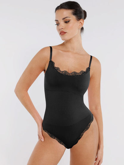 Naadloze Kanten String Bodysuit