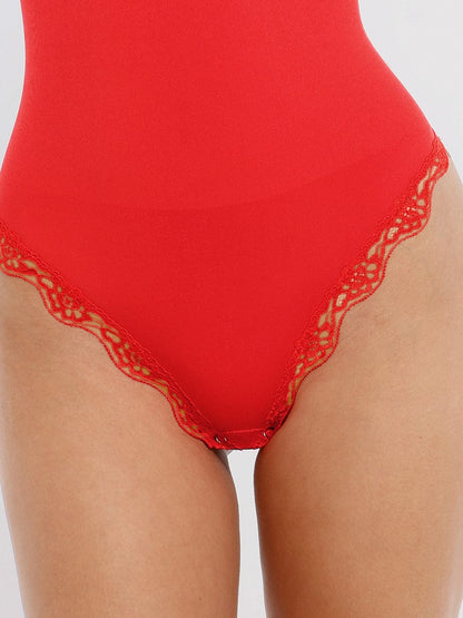 Naadloze Kanten String Bodysuit